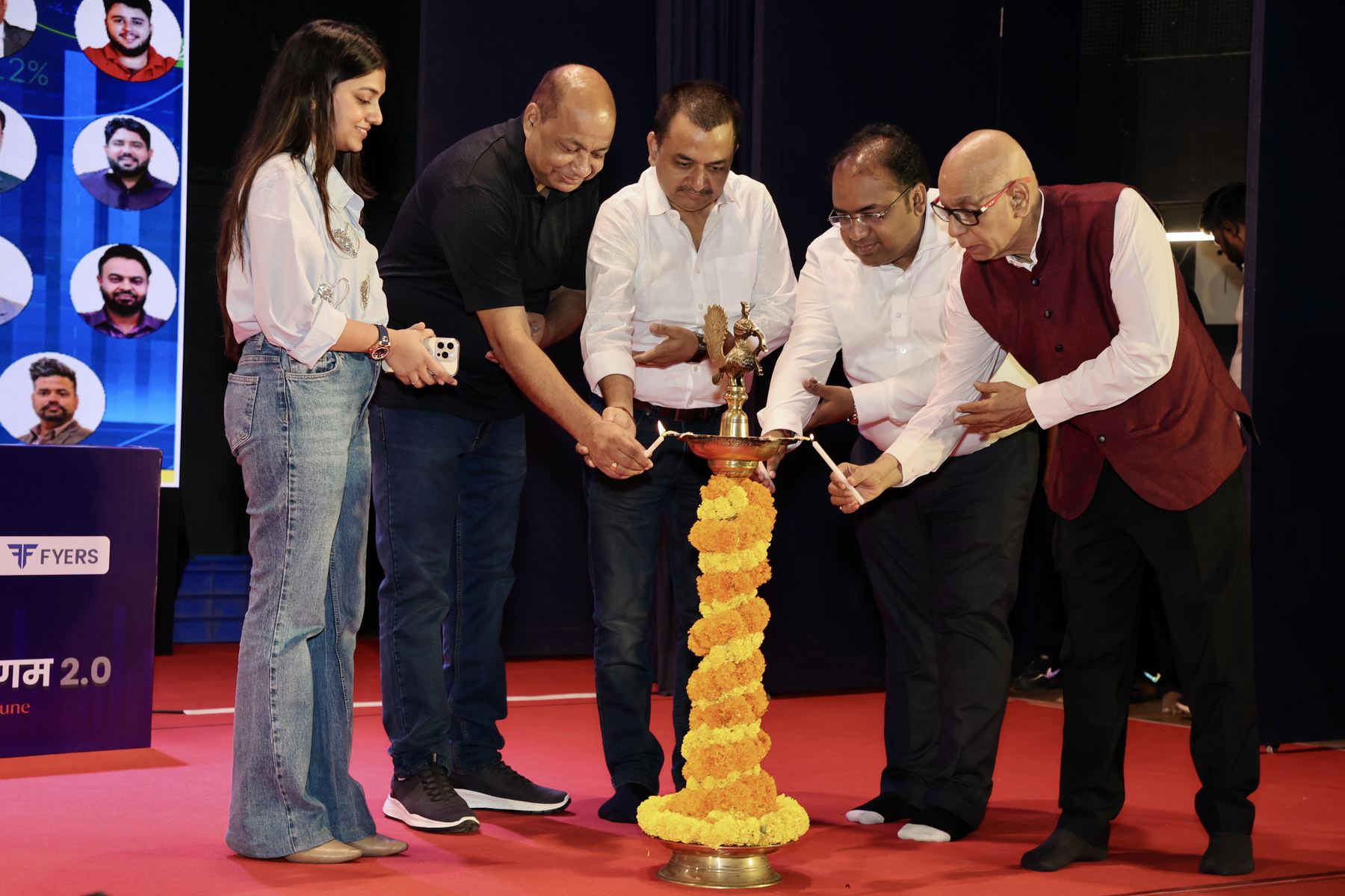 Traditional lamp lighting ceremony